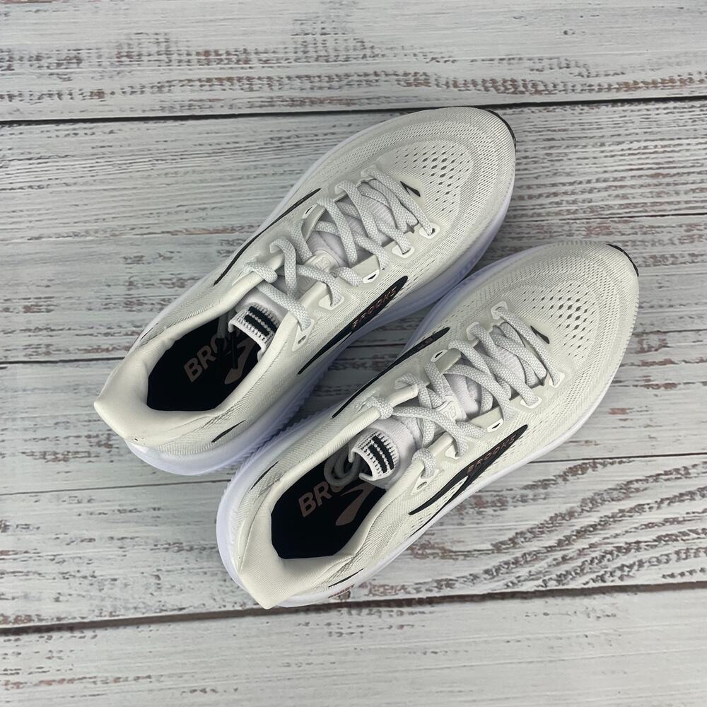Brooks Ghost 18 Womens Sz 7.5B Running Shoes White Black Rose Gold - Picture 7 of 11